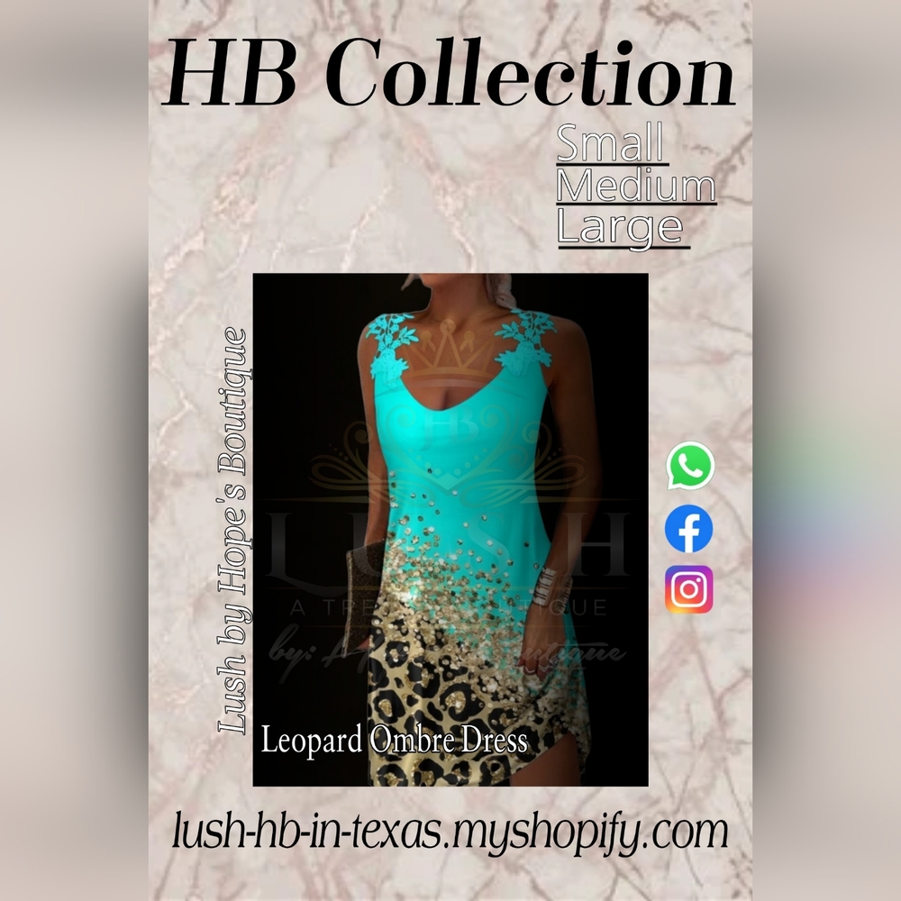 Leopard Ombre Dress